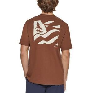 BASS OUTDOOR Mens Outside Flag Logo T-Shir White XXL, Size: XXLRG S/S